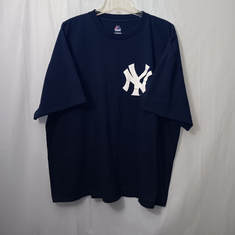 MAJESTIC NEW YORK YANKEES BASEBALL TEAM TEE SHIRT - Picture 2 of 9